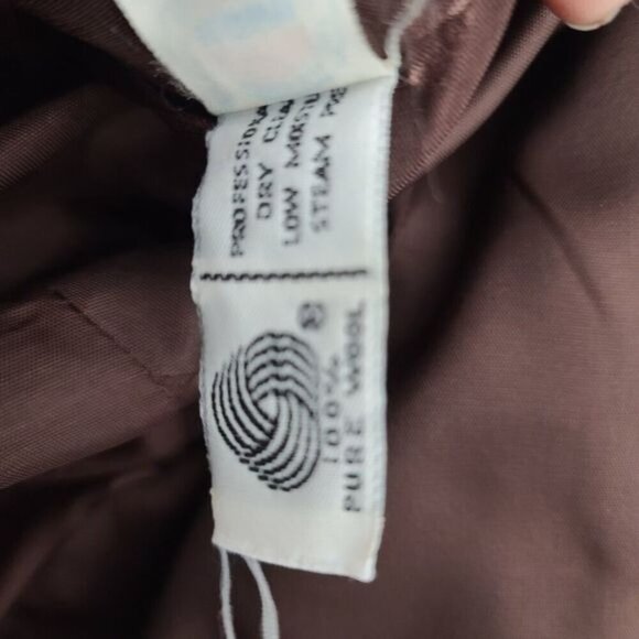 Vintage Striped Blue Wool Tailored Blazer ILGWU Made in USA - Picture 6 of 15